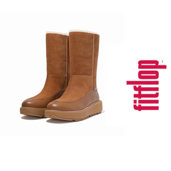 Fitflop Elin Sherpa Lined Suede Boots 